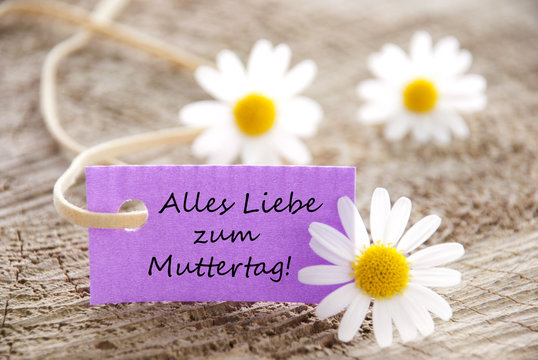 Purple Label with Alles Liebe Zum Muttertag