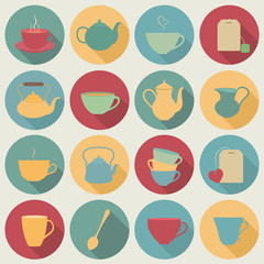 Tea icons.