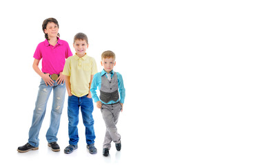 Fototapeta premium Group of children posing