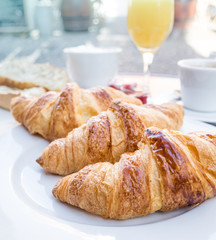 coffee and croissants