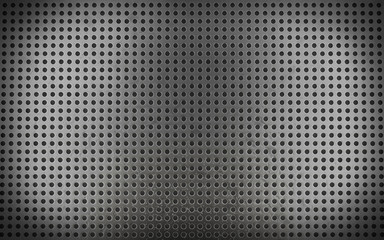 Plakat Metal background with seamless circle (3d render)