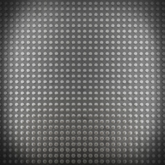 Metal background with seamless pins (3d render)