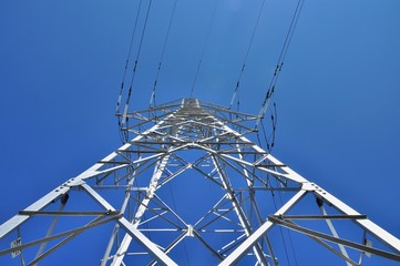 Power pole below view
