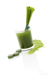 Detox. Green food supplement.
