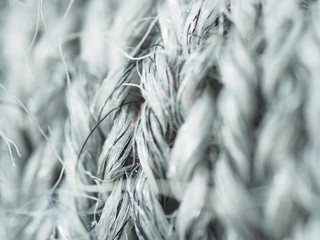 Nahaufnahme - Strickmuster aus feiner Schafwolle