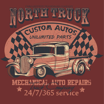 North truck/ Scratches are available in a separate layer