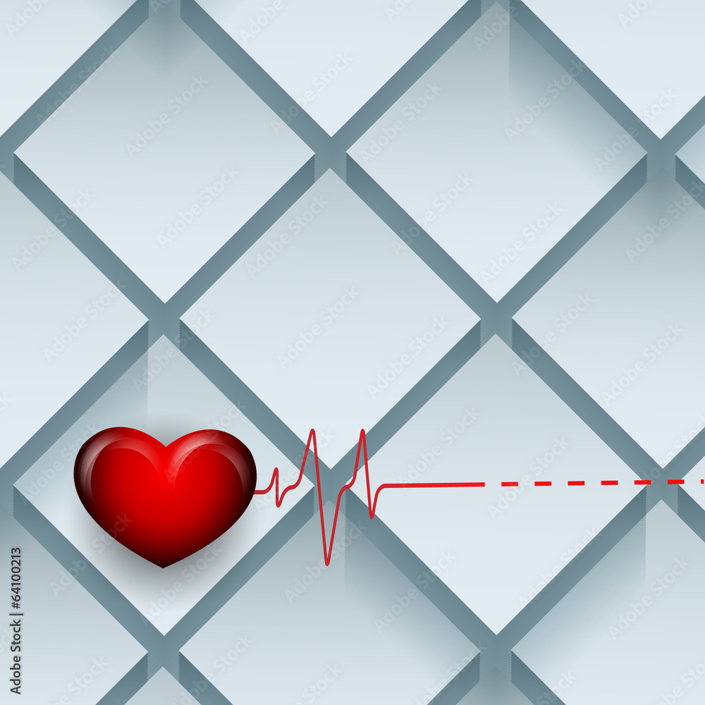 Poster vector background with pulse