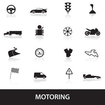 motoring icons eps10