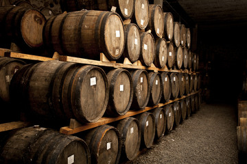 Wine barrels