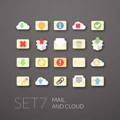 Flat icons set 7