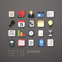 Flat icons set 8