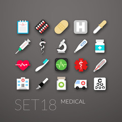 Flat icons set 18