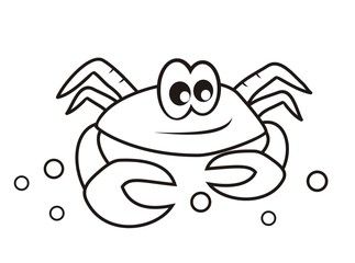 crab - coloring book