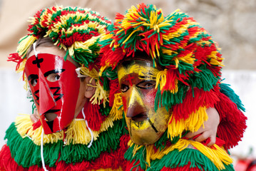 colorful masked boys