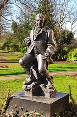 Erasmus Darwin statue, Beacon Park, Lichfield.