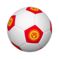 Obraz premium Kyrgyzstani soccer ball