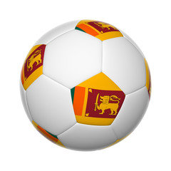 Obraz premium Sri Lanka soccer ball