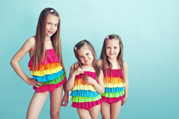 Children in swimwear