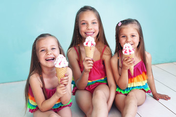 Children in swimwear