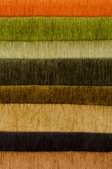 Fototapeta premium Multi color fabric texture samples