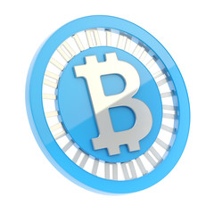 Bitcoin currency symbol coin isolated