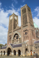 Fototapeta na wymiar Kathedrale Basiliek Sint Bravo Haarlem Nederland
