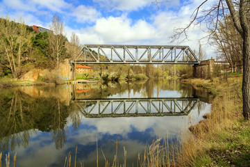 Beautiful landscape of Rio Duero in Soria
