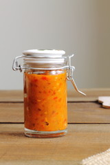 Roasted vegetable sauce. Ajvar