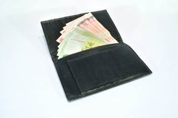 black wallet