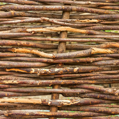 Dry branches fence background