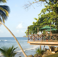 patio restaurant Caribbean sea resort Big Corn Island N