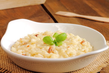 Risotto with mascarpone and prosciutto