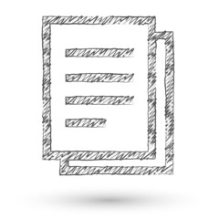 Vector sketch style icon