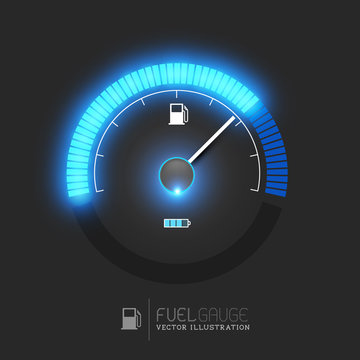 Fuel Gauge Vector