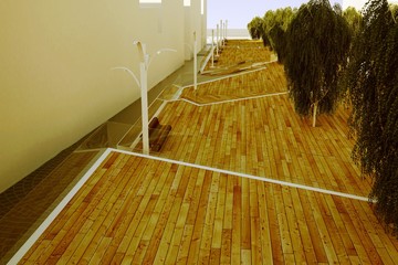 Piazza Progetto Pedane Architettura
