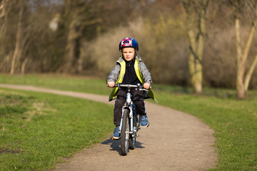 Fototapeta premium Boy on bike