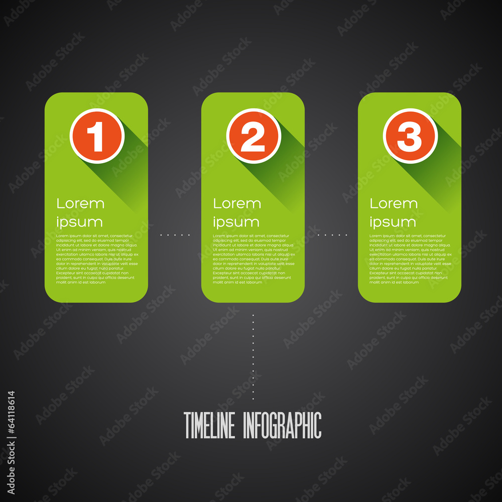 Poster paper progress option workflow banner - flat design