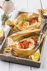 Gedünstete Fisch Filets