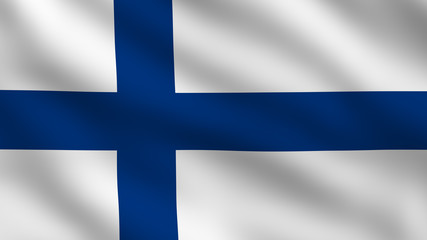 Obraz premium Finland flag