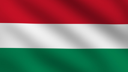Obraz premium Hungarian flag
