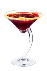 Beet martini cocktail