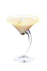 Creme brulee martini cocktail