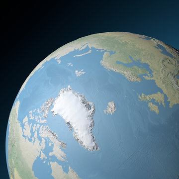 Cartina del Nord America, disegnata illustrata pennellate, cartina  geografica, fisica. Cartografia, atlante geografico Stock Illustration