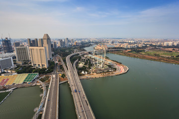 Singapore city skyline