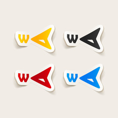 realistic design element: compass