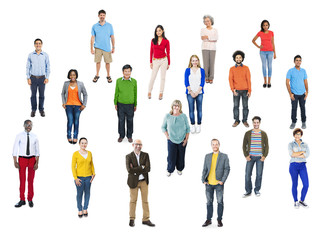Obraz premium Group of Multiethnic Diverse Cheerful People