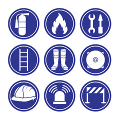Fire fighter icons