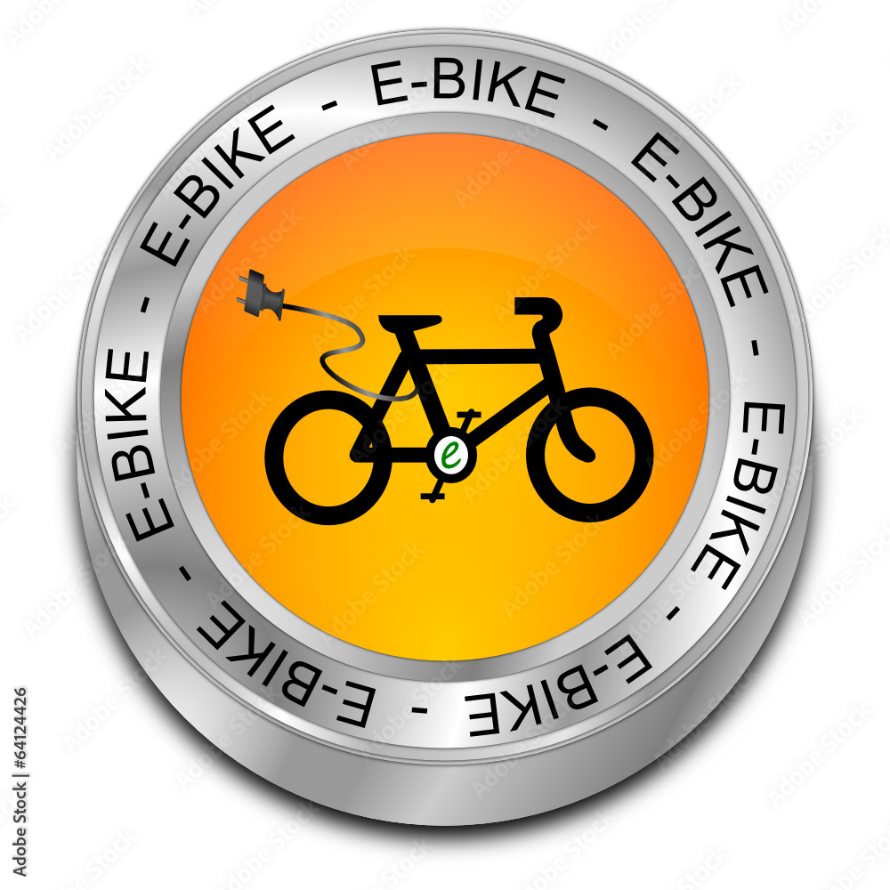 Wall mural E-Bike Button