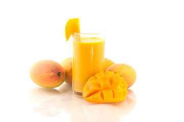 Mango juice and mago fruit - 64124842