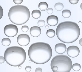 Water bubbles. Vector illustrations.